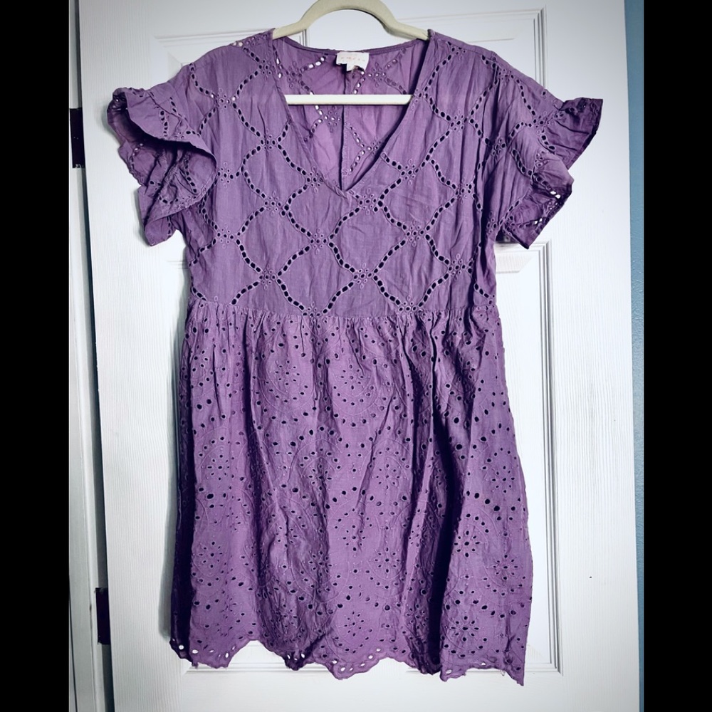 Eyelet Dress/ Size S